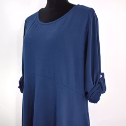 Sweatshirtklänning MÖRKBLÅ