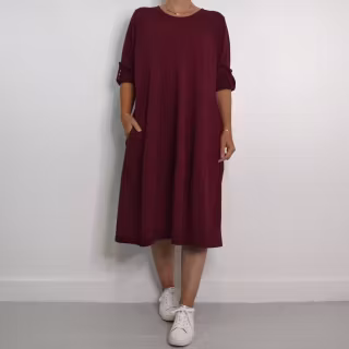 Sweatshirtklänning WINE