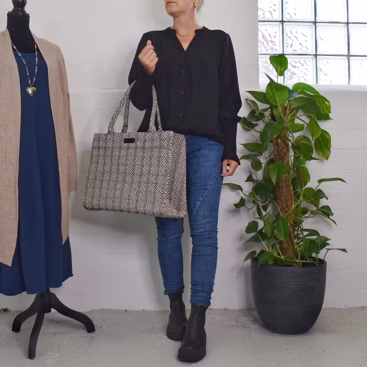 Shopper Mönstrad SVART - Depeche