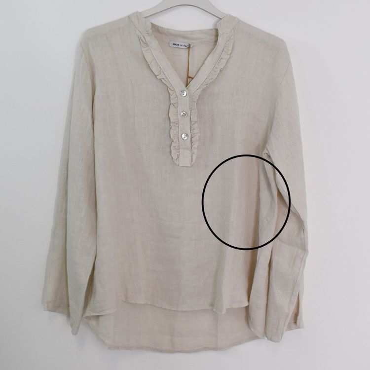 ANDRASORTERING Linneblus med Krås BEIGE