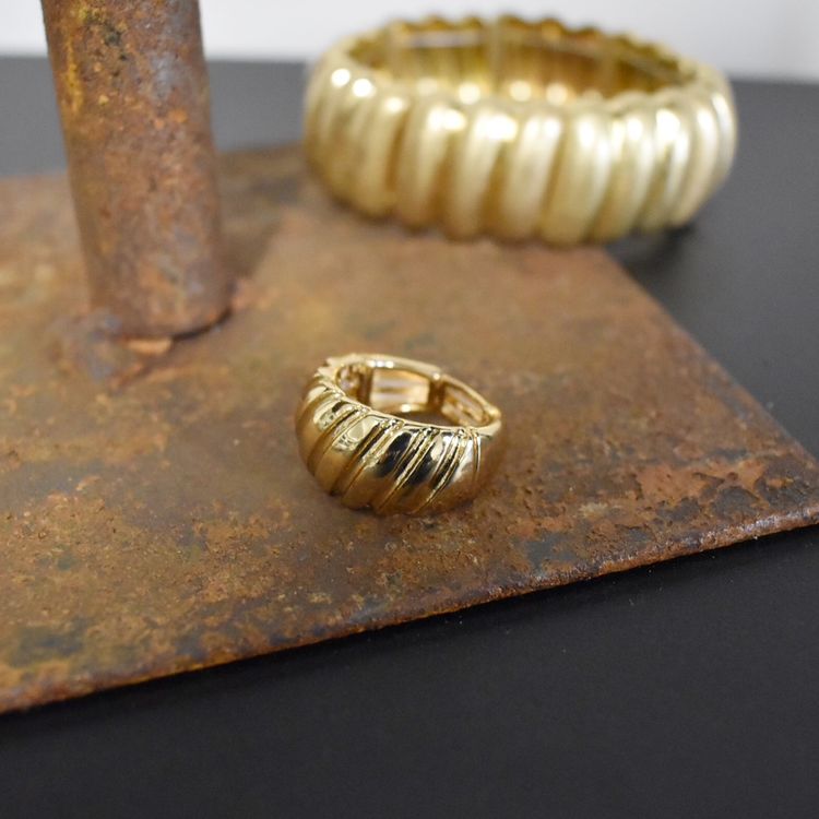 Elastisk ring Lina GULD - The Moshi