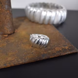 Elastisk ring Lina SILVER - The Moshi