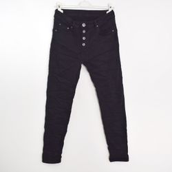 Jeans med Knappar SVART - 3D Denim
