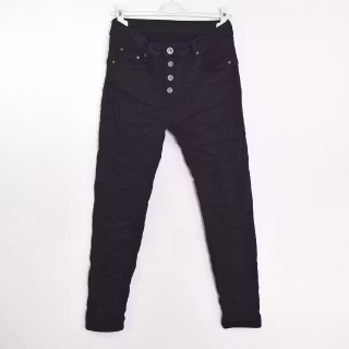 Jeans med Knappar SVART - 3D Denim