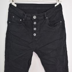 Jeans med Knappar SVART - 3D Denim