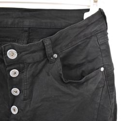 Jeans med Knappar SVART - 3D Denim