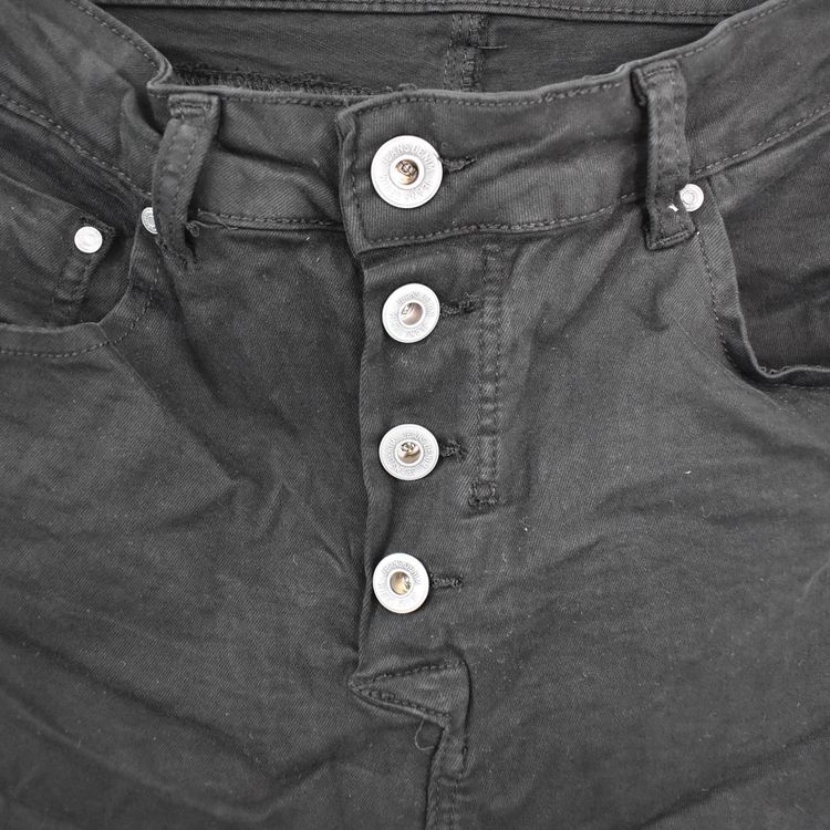 Jeans med Knappar SVART - 3D Denim