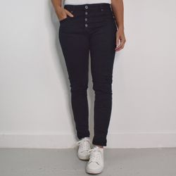 Jeans med Knappar SVART - 3D Denim