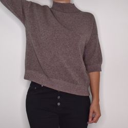 Tröja Halvpolo TAUPE