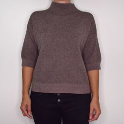 Tröja Halvpolo TAUPE