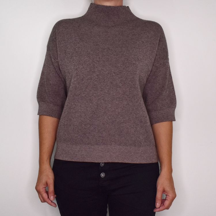 Tröja Halvpolo TAUPE