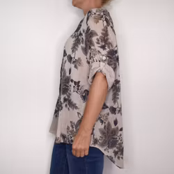 Blus Ellie Mönstrad BEIGE - Mix By Heart