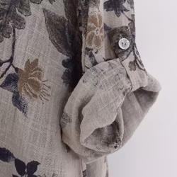 Blus Ellie Mönstrad BEIGE - Mix By Heart