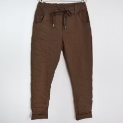 Stretchig Byxa Alva MÖRK TAUPE