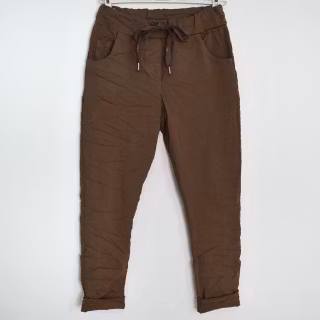Stretchig Byxa Alva MÖRK TAUPE