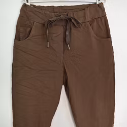 Stretchig Byxa Alva MÖRK TAUPE