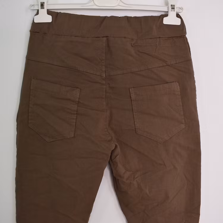 Stretchig Byxa Alva MÖRK TAUPE