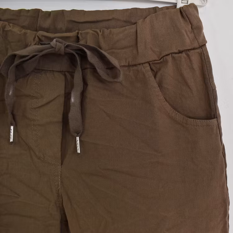 Stretchig Byxa Alva MÖRK TAUPE