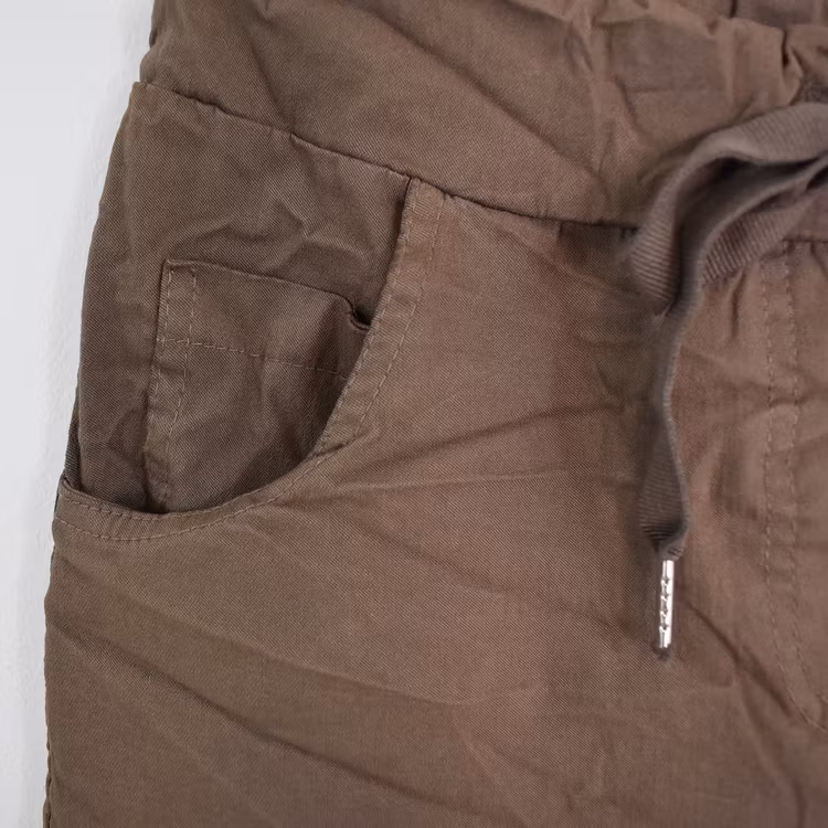 Stretchig Byxa Alva MÖRK TAUPE