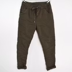 Stretchig Byxa Alva MÖRK KAKI