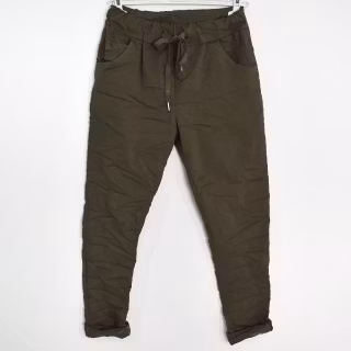 Stretchig Byxa Alva MÖRK KAKI