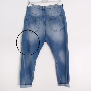 ANDRASORTERING Jeans Baggy BLÅ Storlek XL (42) - 3D Denim