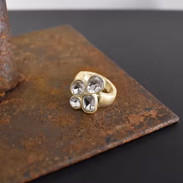 Elastisk ring Ava GULD/SILVER - The Moshi