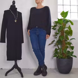 Stickad Tröja Anouk SVART - Marta du Chateau