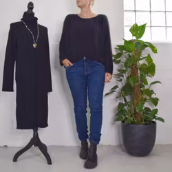 Stickad Tröja Anouk SVART - Marta du Chateau