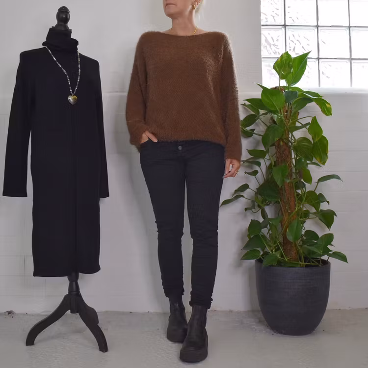Jeans med Knappar SVART - 3D Denim