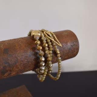 Armband Zoe BEIGE/GULD - The Moshi