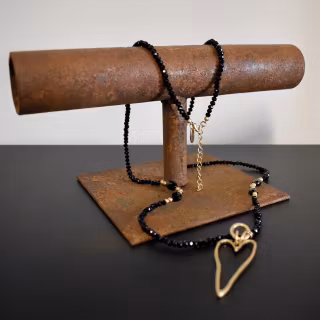Halsband Cassandra SVART/GULD - The Moshi