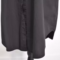 Långskjorta Bomull Leonie SVART - Camicia