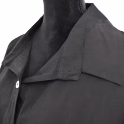 Långskjorta Bomull Leonie SVART - Camicia
