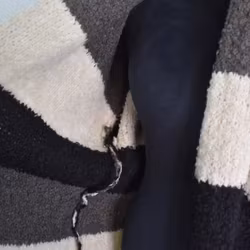 Lång kofta Randig Malou SVART - Camicia