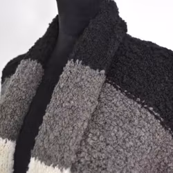 Lång kofta Randig Malou SVART - Camicia