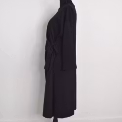 Klänning med Knyt Minna SVART - Camicia