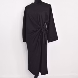 Klänning med Knyt Minna SVART - Camicia