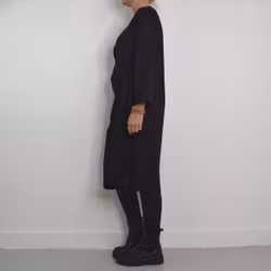 Klänning med Knyt Minna SVART - Camicia