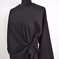 Klänning med Knyt Minna SVART - Camicia