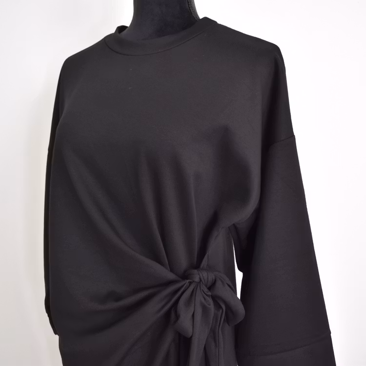 Klänning med Knyt Minna SVART - Camicia