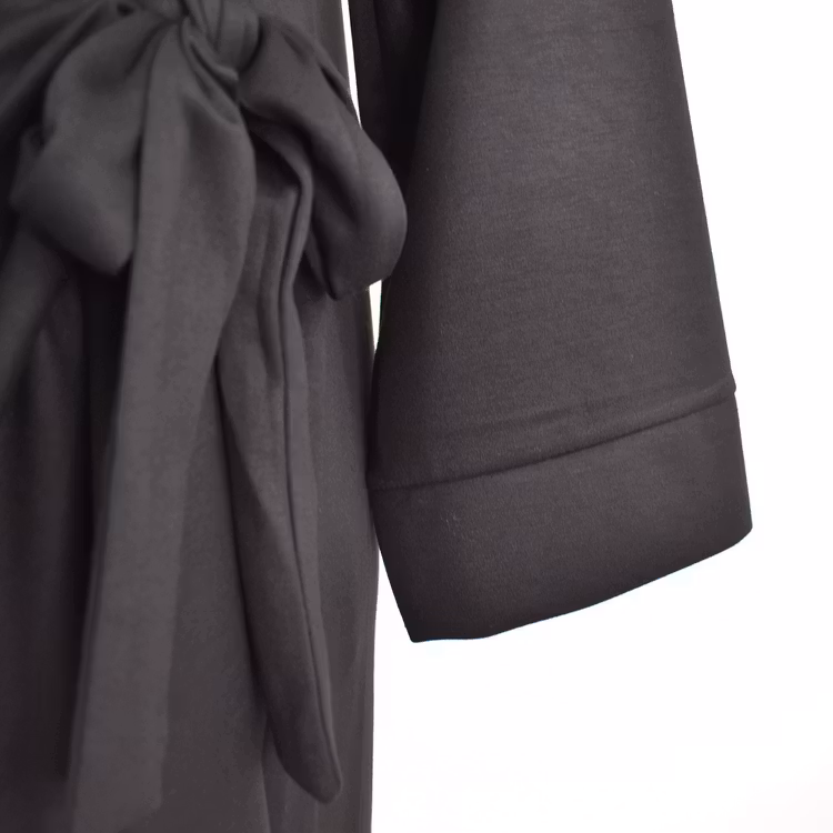 Klänning med Knyt Minna SVART - Camicia