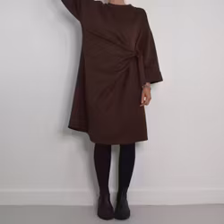 Klänning med Knyt Minna BRUN - Camicia