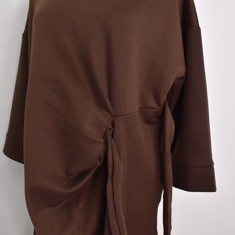Klänning med Knyt Minna BRUN - Camicia