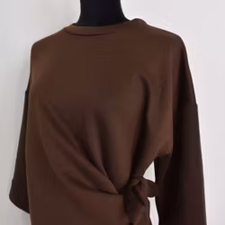 Klänning med Knyt Minna BRUN - Camicia