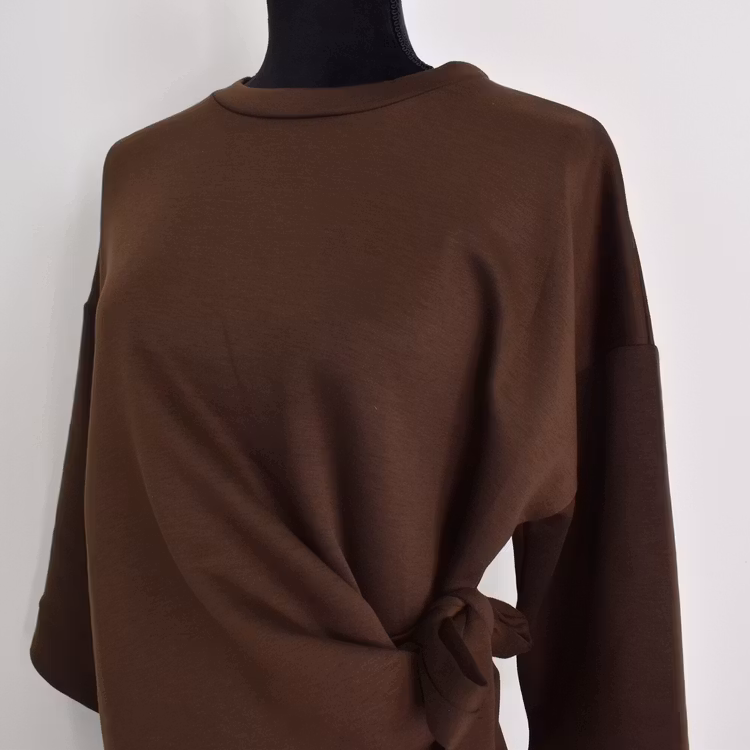 Klänning med Knyt Minna BRUN - Camicia