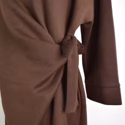 Klänning med Knyt Minna BRUN - Camicia