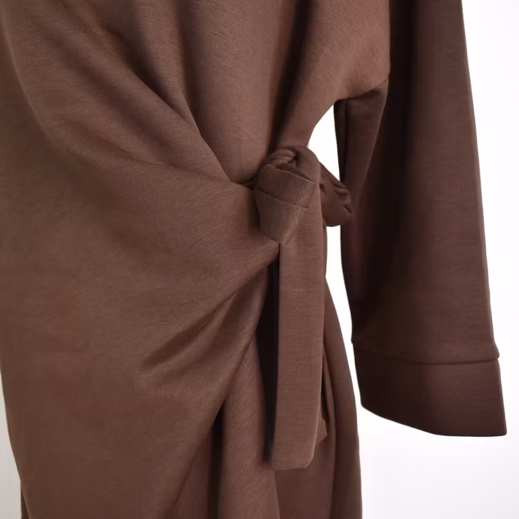 Klänning med Knyt Minna BRUN - Camicia