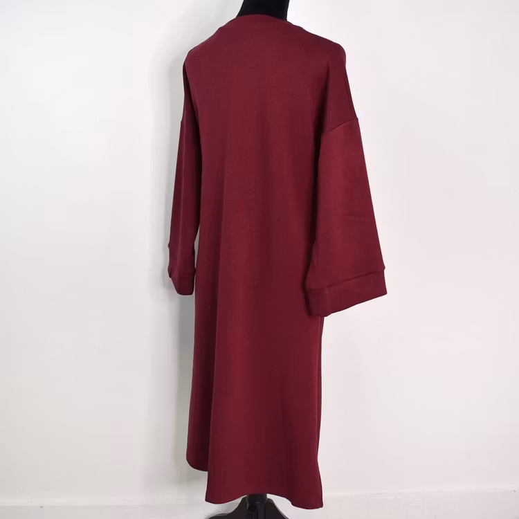 Klänning med Knyt Minna VINRÖD - Camicia