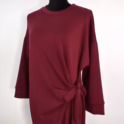 Klänning med Knyt Minna VINRÖD - Camicia